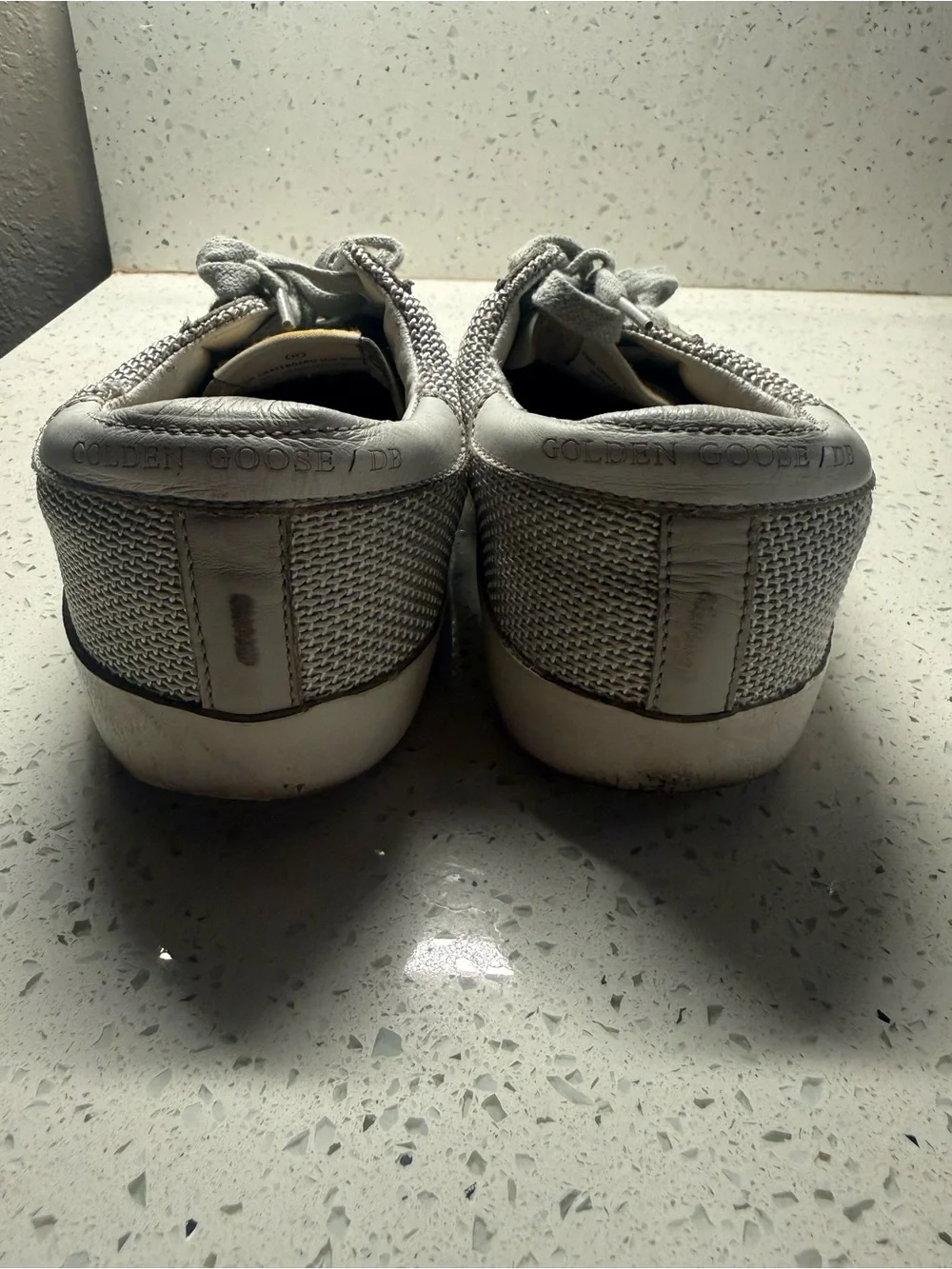 Golden Goose Women's Super-Star in leather with black star - Picture 4 of 7